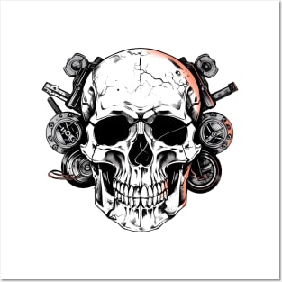 Garage Skull Design Posters and Art